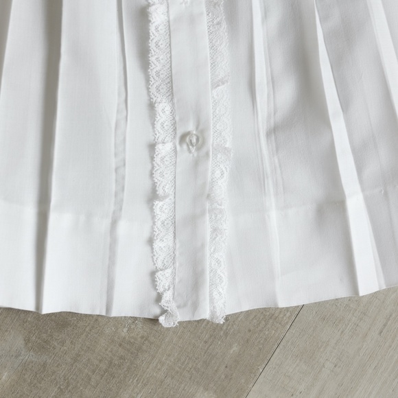 Newborn White Lace Folded Day Gown Feltman Brothers Coming Home Outfit NWT - Picture 5 of 5